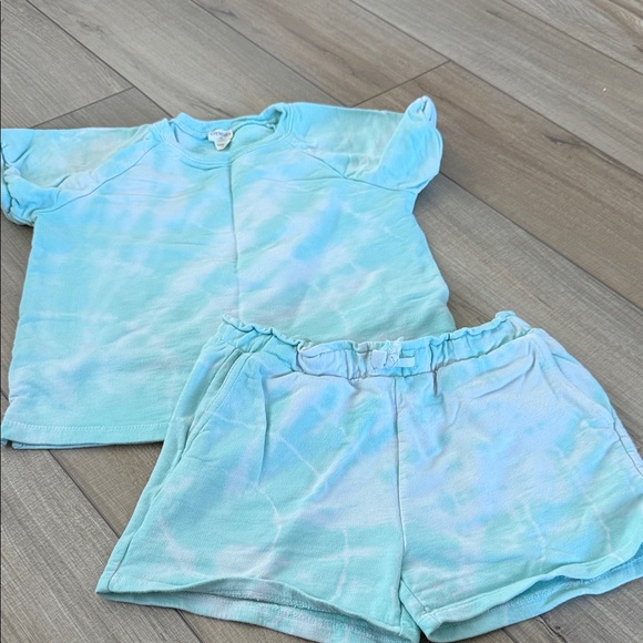 Crewcuts Other - Crewcuts Girls Aqua Tie-Dye Short Set